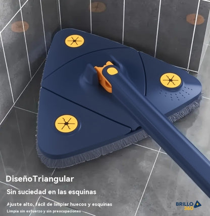 🧹Brillo360- La primera fregona triangular 360° que evita dolor de manos y llega a cada rincón